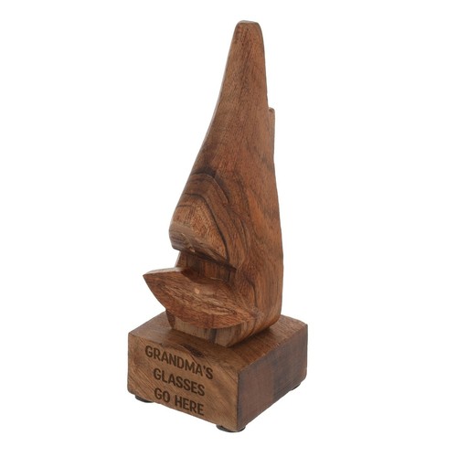 Glasses Holder Stand Engraved Wooden Nose Shape Spectacles Personalised Stand - Picture 19 of 21