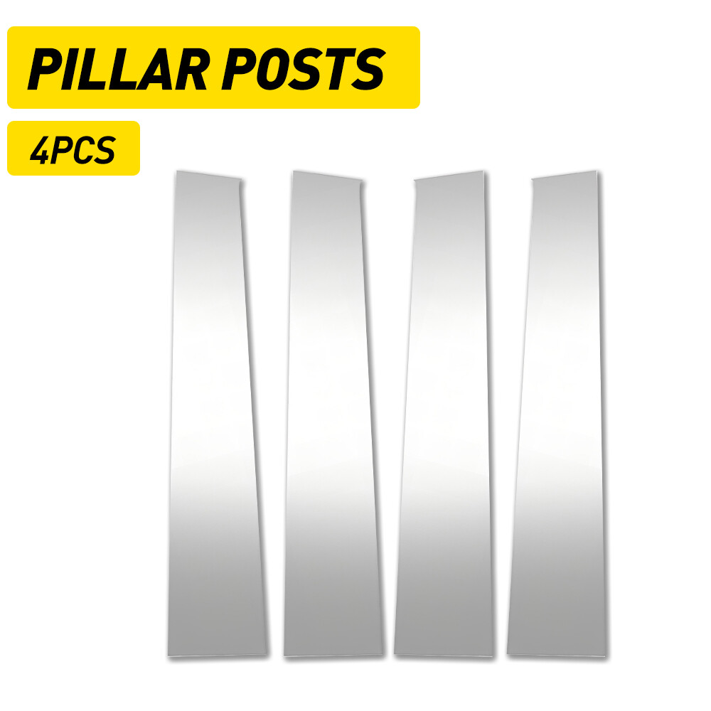 4pc Chrome Door Pillar Trim Covers for Dodge Ram 1500 2500 3500 2009-2018