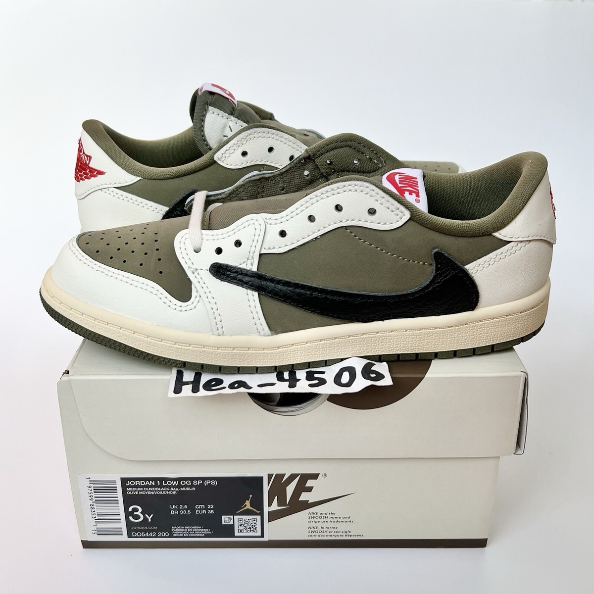 Size 3 - Travis Scott x Air Jordan 1 Retro OG SP Low Reverse