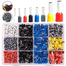 2000PCS Pin End Bootlace Ferrule Terminal Set Cable Cord Wire Crimp Connectors