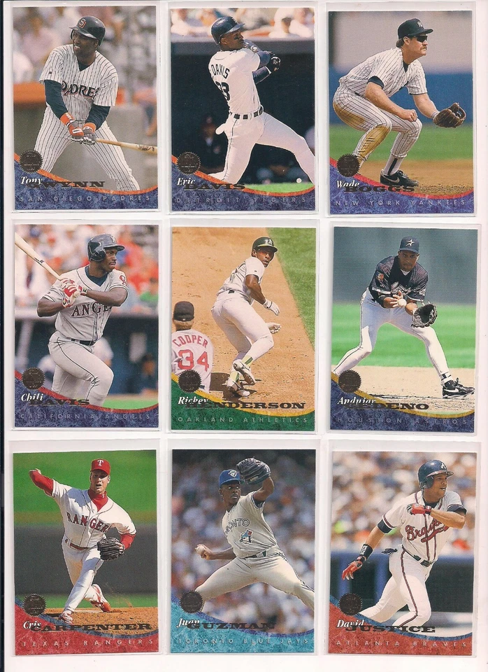 1994 Donruss Leaf Baseball Cards / You Choose From List (CHOICE) #s 226 - 440 - Image 4 of 4