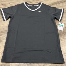 Nike Baseball Pullover Jersey Gray/White Boys XL DM3969-061 NWT