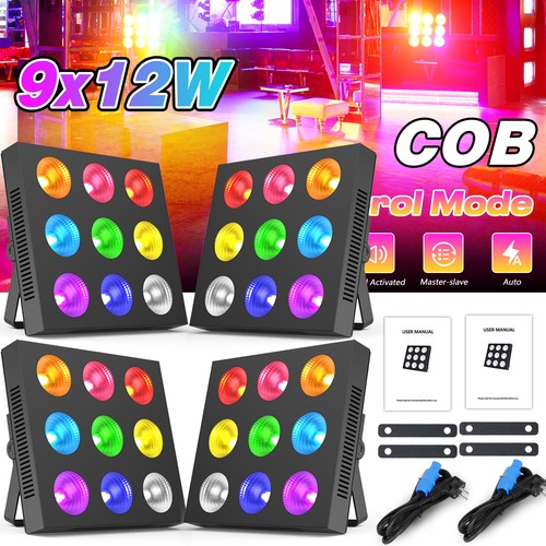 120W 9LED 4 in 1 RGBW Beam Par Licht COB Blinder Bühneneffekt DJ Beleuchtung DM512 - Bild 13 von 15