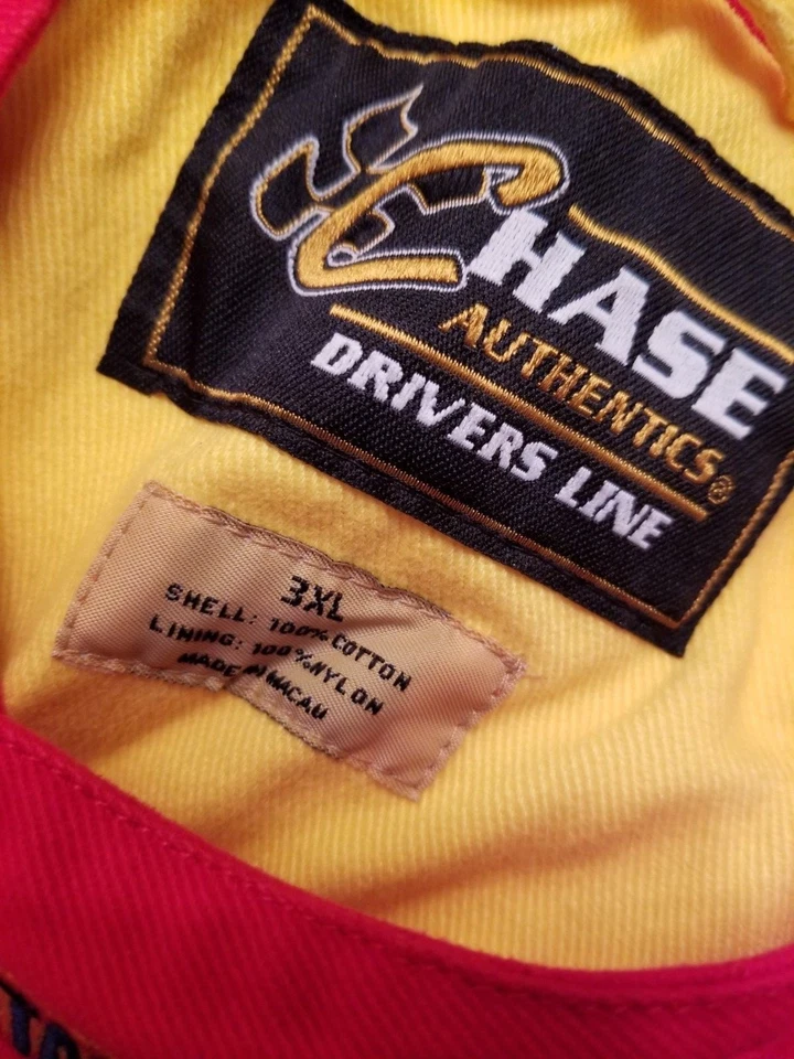 Abrigo Chaqueta Chase Auténtico Para Hombre Mujer Talla 3XL XXXL 3X Grande Kenny Wallace Foto 2 de 4