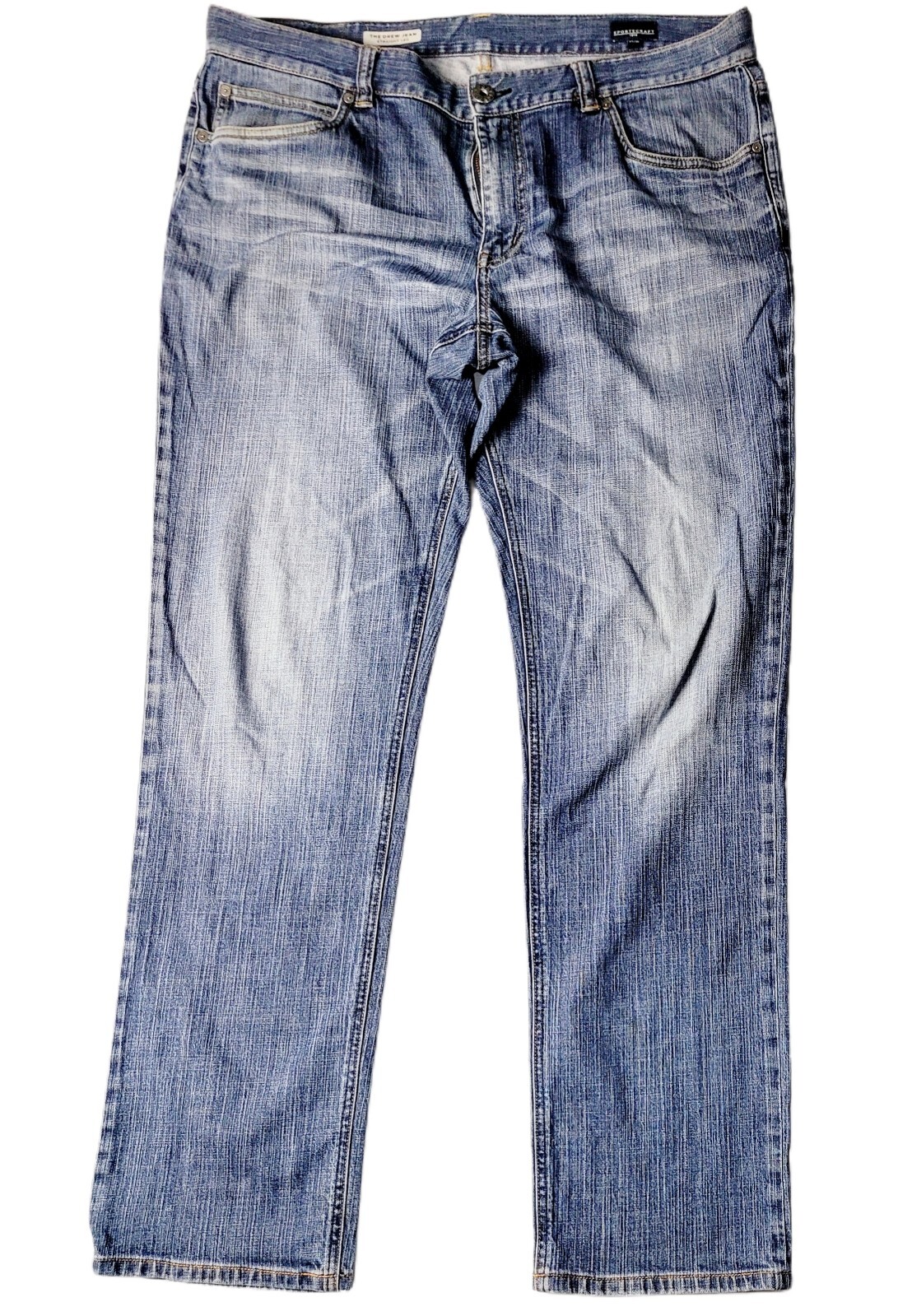 Sportscraft The Drew Blue Mens Jeans Size 97/38 Straight Leg Stretch