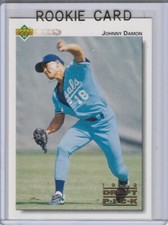 JOHNNY DAMON ROOKIE CARD 1992 Upper Deck DRAFT PICK Baseball Red Sox Royals RC