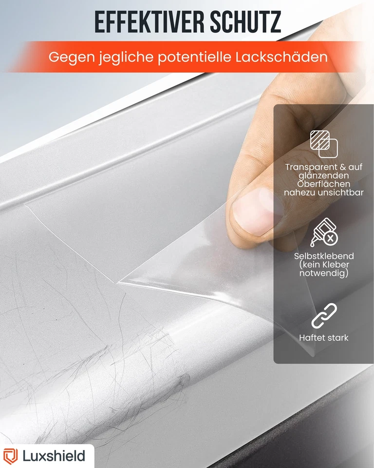 Ladekantenschutz Lackschutzfolie 20x200cm - Transparent glänzend - Bild 3 von 4