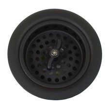 3.5" Drain Assembly with Basket Strainer Assembly for Kitchen Sink - Black