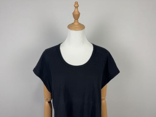 OSKA Black Lightweight Sleeveless Stretch Comfort Summer Cotton Hemp Blouse Sz 2 - Picture 2 of 17