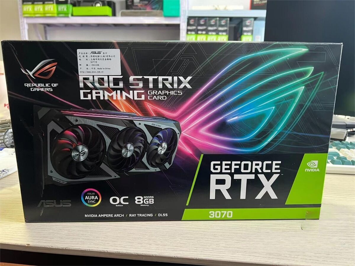 ASUS ROG Strix GeForce RTX 3070 8GB GDDR6 Graphics Card for ASUS ROG Strix GeForce RTX 3070 8GB GDDR6 Graphics Card for