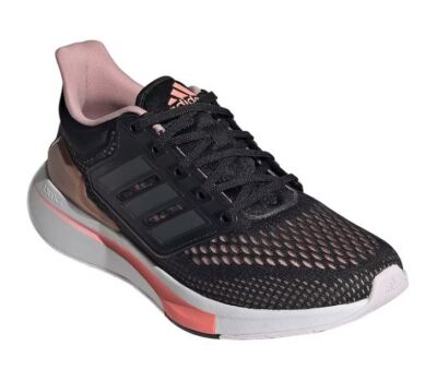 adidas EQ21 Run Women's Black/Grey/Pink Running Shoes GZ0589 Size 7.5 New