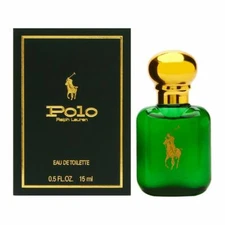 POLO GREEN Cologne Perfume Ralph Lauren 0.5 oz 15 ml EDT Splash For Men BOXED