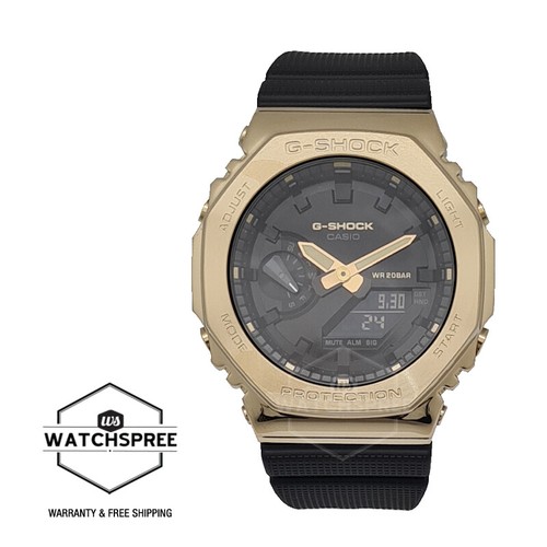 Casio G-Shock Metal-Clad Octagonal Black Resin Band Watch GM2100G-1A9 | eBay