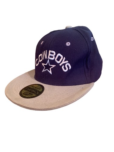 Vtg Dallas Cowboys Snapback Hat Cap - Premium Headwear - Navy and Gray - Picture 2 of 4