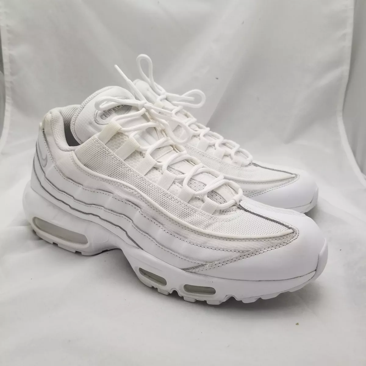 Nike Air Max 95 Essential Triple White Men s Size 11 CT1268 100 eBay