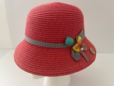 Kids Floppy Wide Brim Straw Foldable Sun Beach Summer Bucket Visor Cute Hat