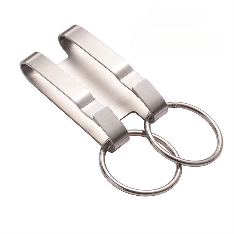 BuitBoll Heavy Duty Locking Key Chain - Zinc Alloy, 4 Extra Key Rings, Gold - View #3