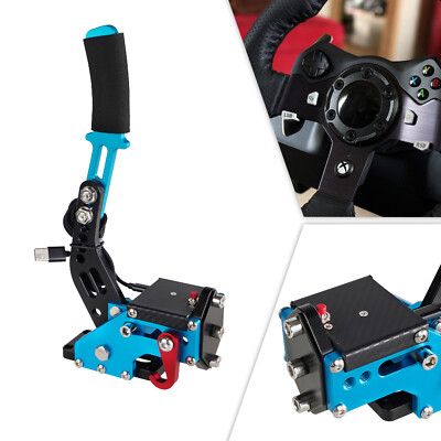 14Bit USB3.0 Handbremse Handbrake für Racing Games Wheel Stand G920 X1 XBOX Blau