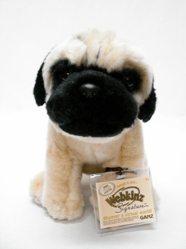 NWT*WEBKINZ SIGNATURE~PUG~( WKSS 2010) SEALED CODE *RARE* SOLD OUT VERY CUTE!