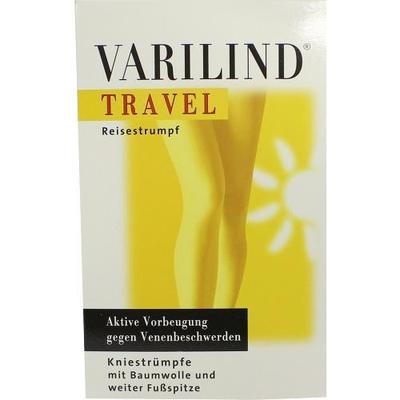 VARILIND Travel Kniestr.BW L schwarz 2St PZN 4252773