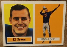 1994 Topps Archives 1957 Football Ed Brown - Bears - San Francisco alumni