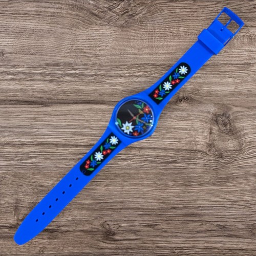 Swatch Originals EDELBLAU Blue Flowers Women's 34mm Watch GN412 - 第 1/5 張圖片