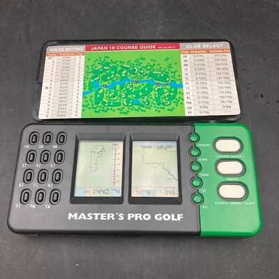Master's Pro Gold Handheld Video Game Tested Working