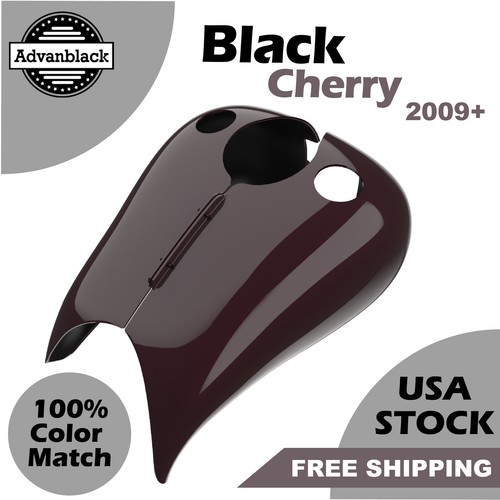 Black Cherry Stretched Tank Cover For 09+ Harley Advanblack Road King - Picture 7 of 7