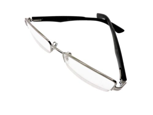 Wstępnie noszone okulary na receptę Ray Ban srebrne czarne prawe +3,75 lewe +4,00 - Zdjęcie 1 z 2