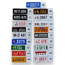 Winzige Nummernschilder Werbung Blech Vintage Sammlung Deutsch Deko Basteln Alt