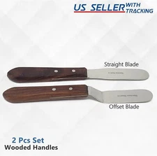 2pc Metal Artist Spatula Palette Knife Set, Apply Oil Acrylic Art Paint Canvas