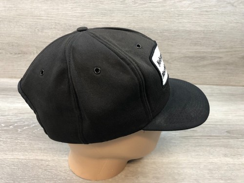 Vintage CAT Men One-Size Black Curved Brim Nebraska Machinery Patch Snapback Hat - Picture 4 of 7