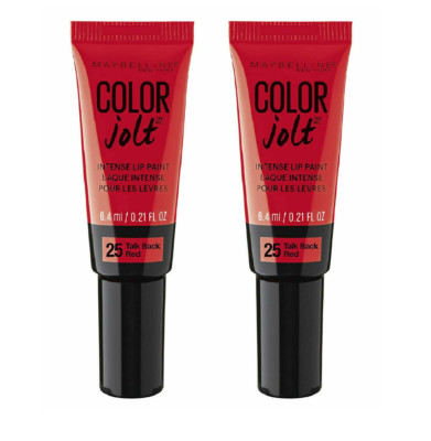 Maybelline Color Jolt Intense Lip Paint, Talk Back Red ( 2 Pack )