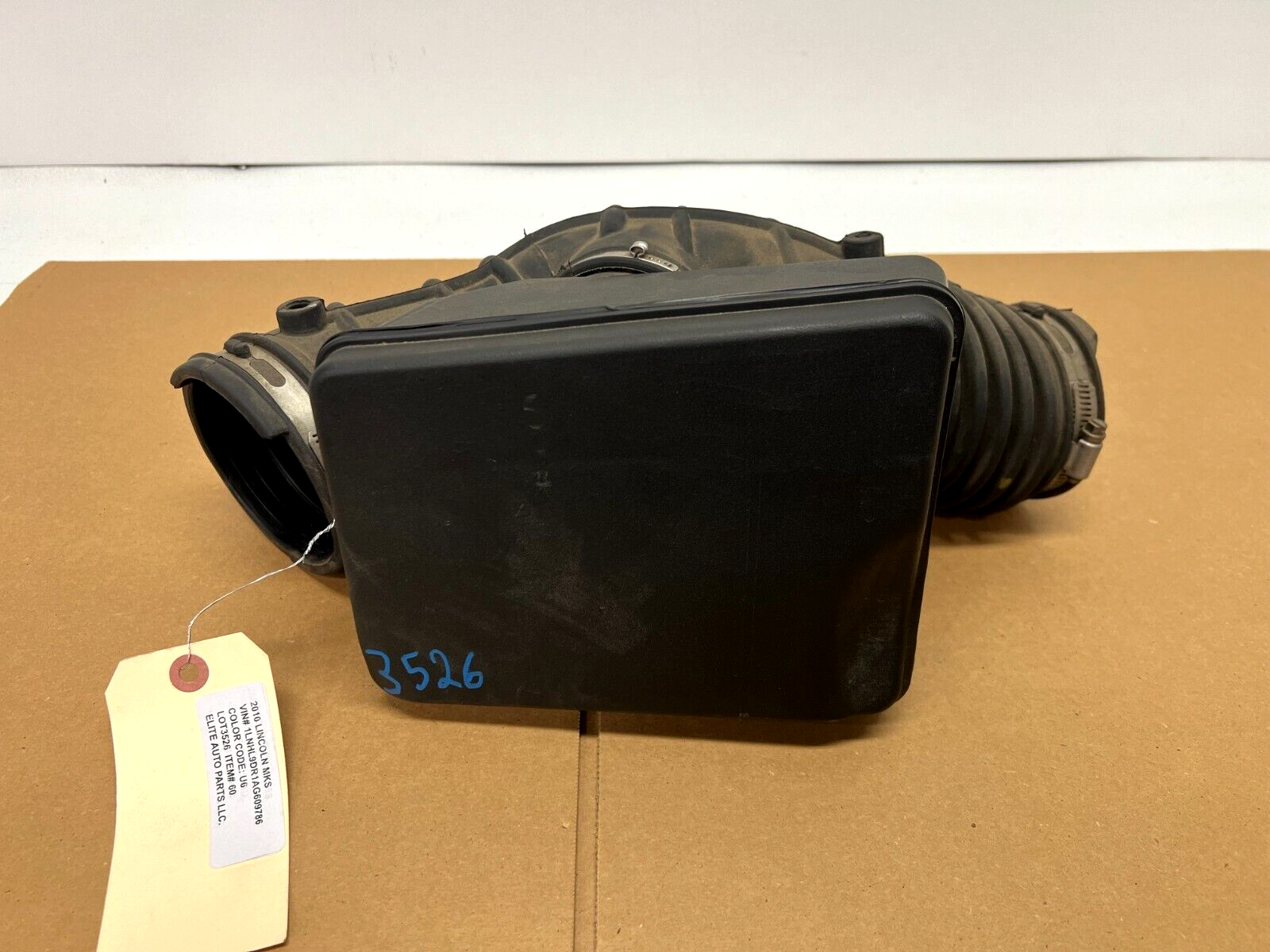 OEM 09-12 Lincoln MKS MKT 3.7L Air Intake Duct Pipe LOT3526