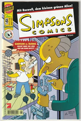 ✪ SIMPSONS COMICS #48, Dino Comics/Bongo Comics 2000 COMICHEFT TOP Z1 - Bild 1 von 3