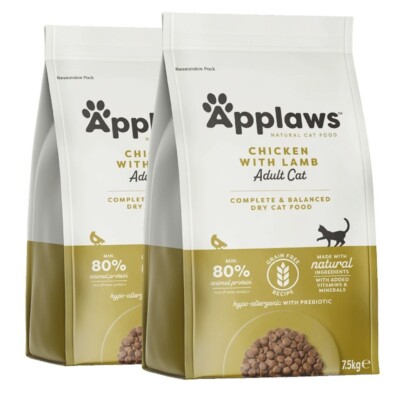 15 kg APPLAWS Chicken Lamb Trockenfutter mit Huhn und Lamm getreidefrei adult