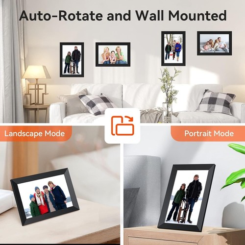 Smart 10.1 Inch Photo Frame with 8GB Memory & Touch Screen for Easy Sharing - Picture 6 of 8