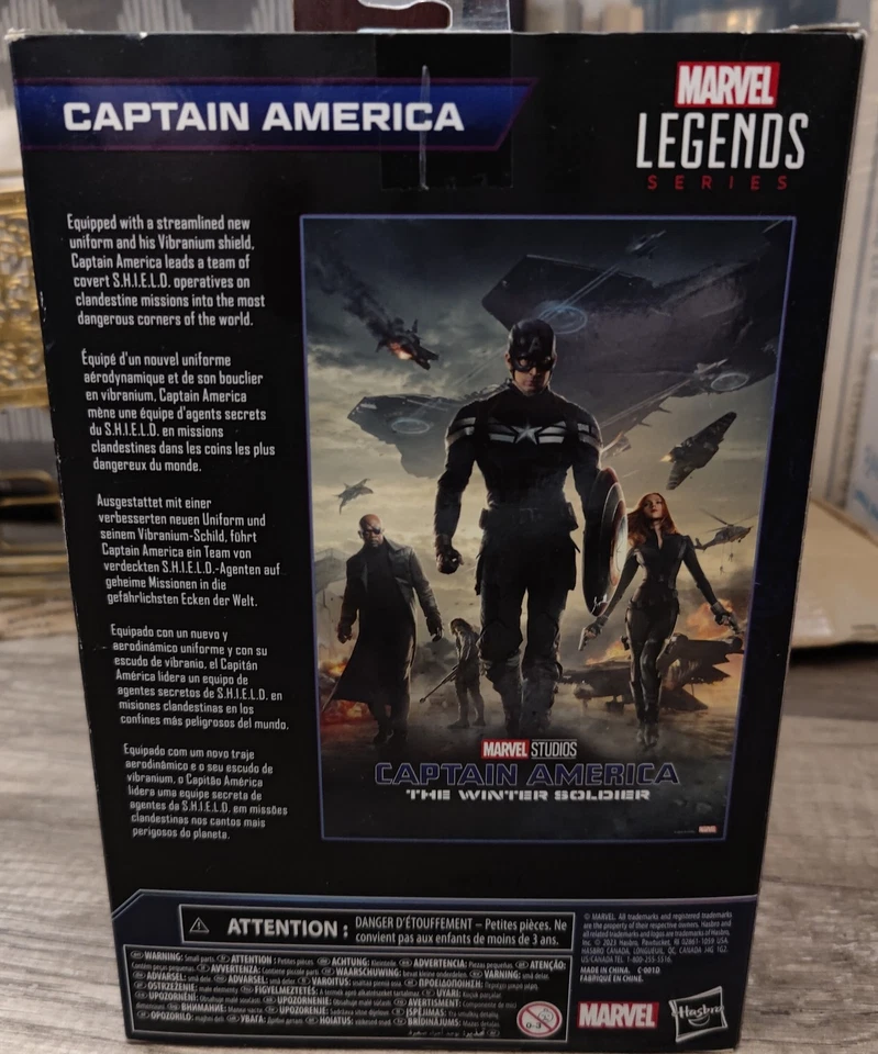 漫威传奇美国队长无限传奇 6 英寸人偶冬日战士全新全新带盒  — 第 3/4 张图片