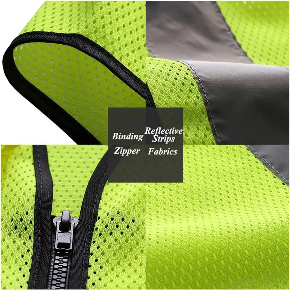 HYCOPROT High Visibility Mesh Safety Reflective Vest with X-Large, Yellow  image 2