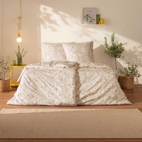 Estella Mako-Satin BettwäSche 155X220 Celeste Sahara Blumenwiese 7961-365