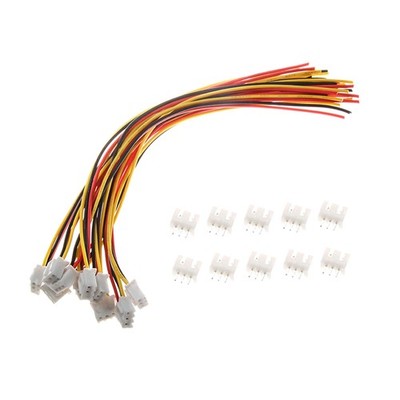 20Pairs JST XH 2.54mm 3Pins Connector, Pitch Female and Male