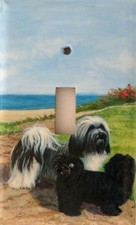 Havanese Art Printed on a Single Toggle light...