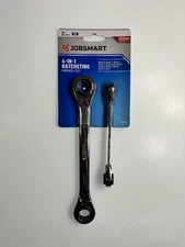 JobSmart 4-in-1 Metric Ratcheting Wrench 2pc Set: 8 10 12 13 & 16 17 18 19 mm
