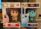 Funko Pop! LOT (2) Disney Store Monsters Inc RED logo Sulley #04, Hamm #170