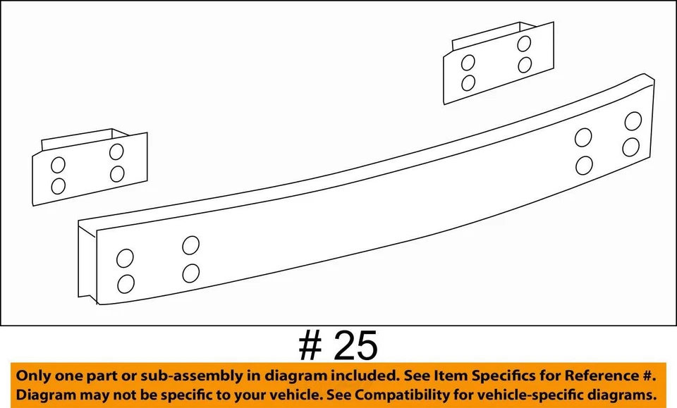 (SOMENTE RETIRADA LOCAL) Reforço de para-choque traseiro compatível com 13-19 LEXUS IS350 2062731 - Imagem 4 de 4