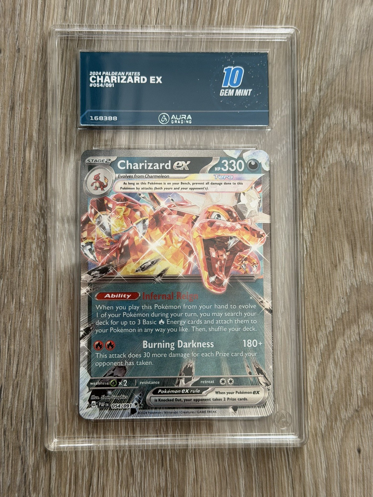 Charizard EX - Pokemon Paldean Fates #054 - Gem Mint PSA 10
