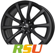 4x Brock B32 schwarz-matt lackiert 8.5x19" ET45 LK5 108 ML 72.6 Alufelgen 19 ...