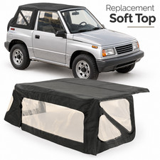 Replacement Soft Top Black W Rear Windows 1988-1994 For Geo Tracker Sidekick Replacement Soft Top Black W Rear Windows 1988-1994 For Geo Tracker Sidekick