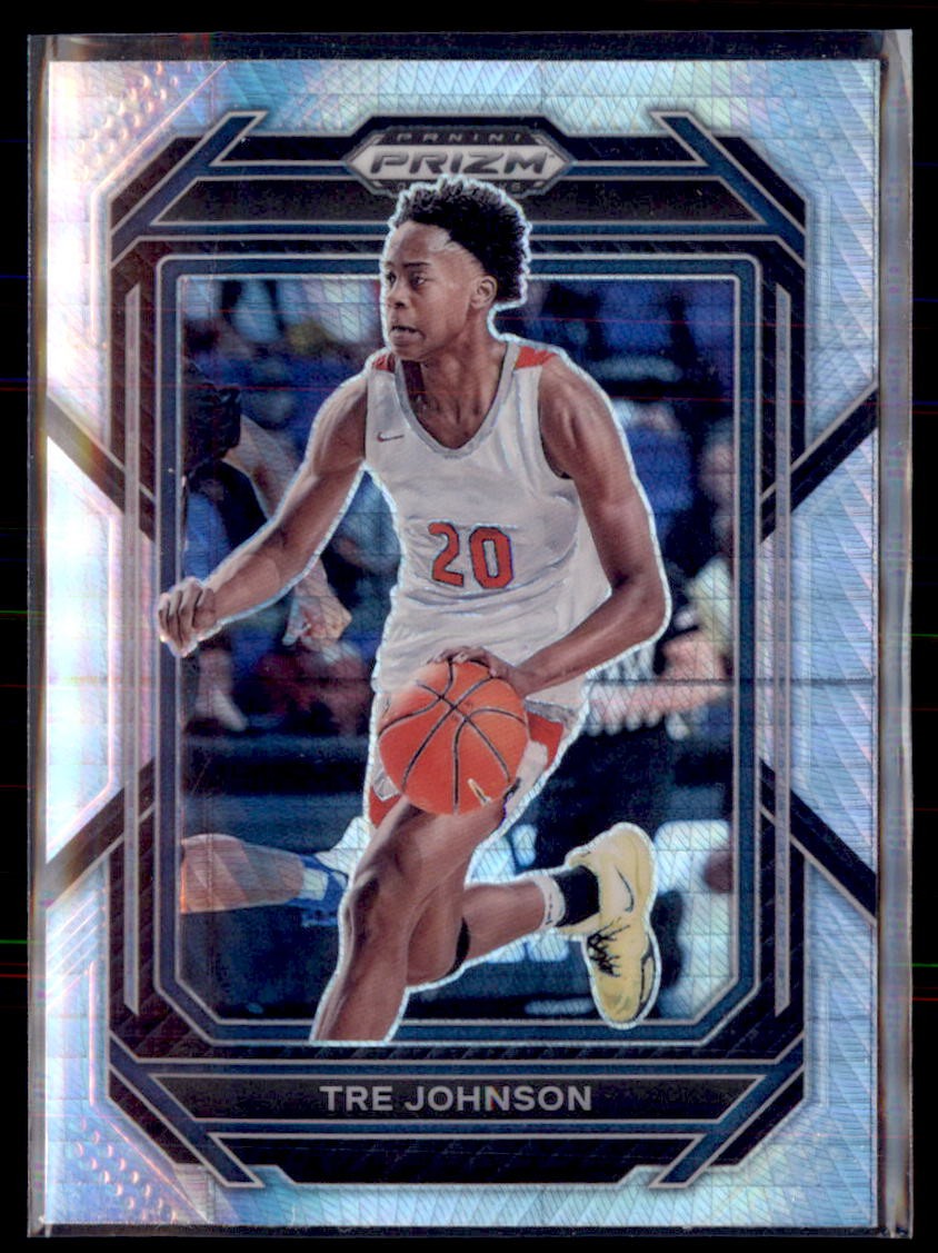 2023 Panini Prizm Draft Picks Hyper Prizm Tre' Johnson #86 Rookie