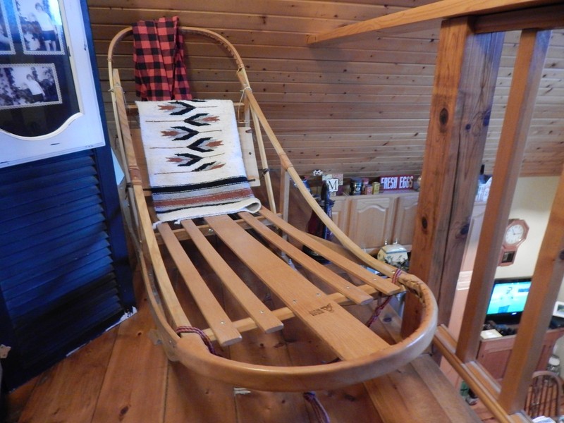 Vintage Dog Sled Made By The Renowned Sled Builder Frank Hall